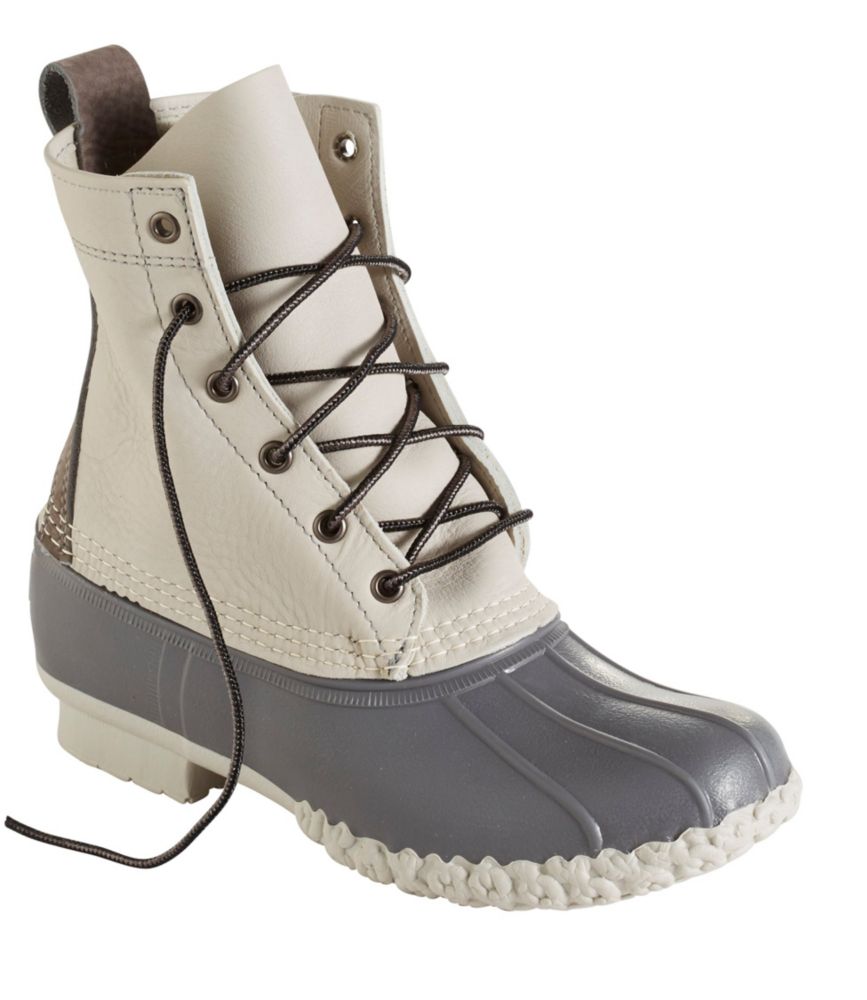 White ll store bean boots