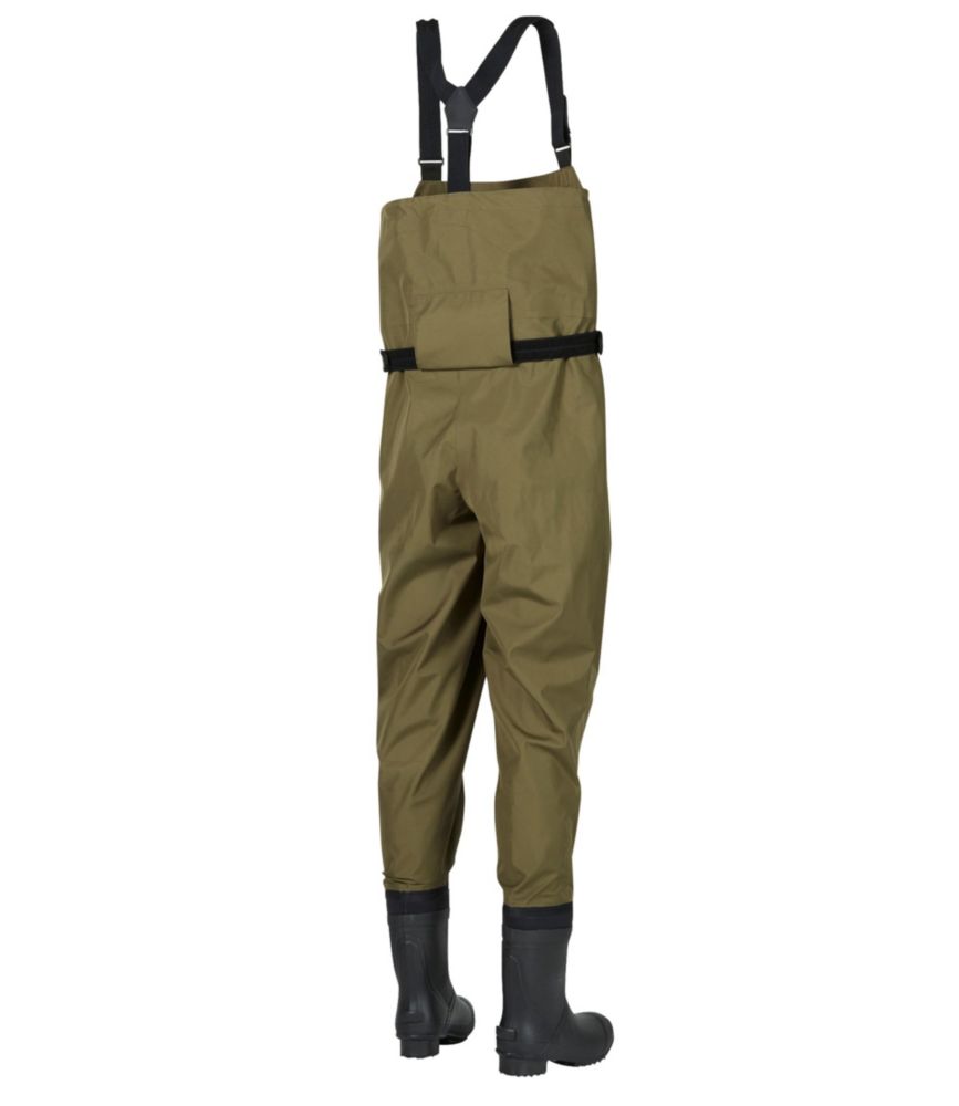 Men's Angler Super Seam TEK Boot-Foot Waders, Kelp Green, small image number 2