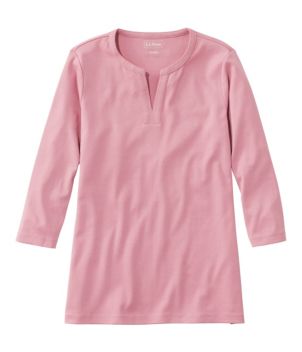 Women's L.L.Bean Tee, Three-Quarter-Sleeve Splitneck Tunic