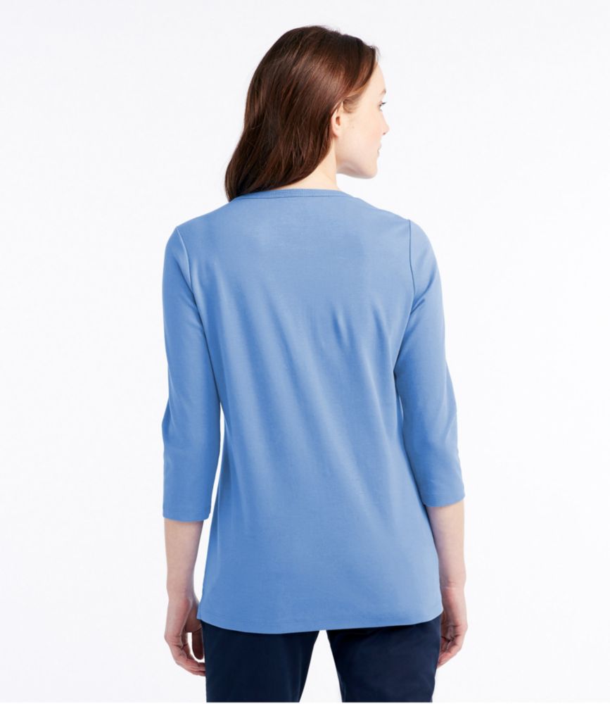 Women's L.L.Bean Tee, Three-Quarter-Sleeve Splitneck Tunic