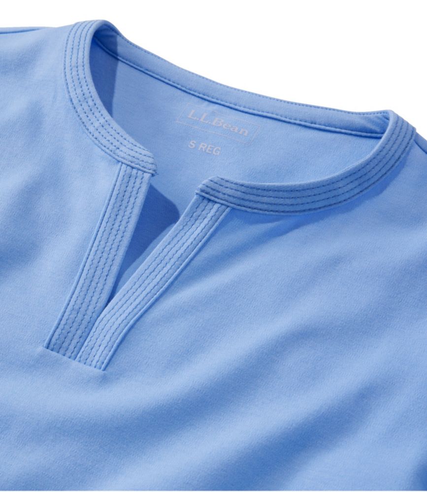 Women's L.L.Bean Tee, Three-Quarter-Sleeve Splitneck Tunic