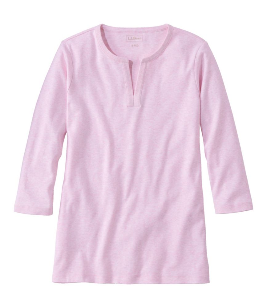 Women's L.L.Bean Tee, Three-Quarter-Sleeve Splitneck Tunic