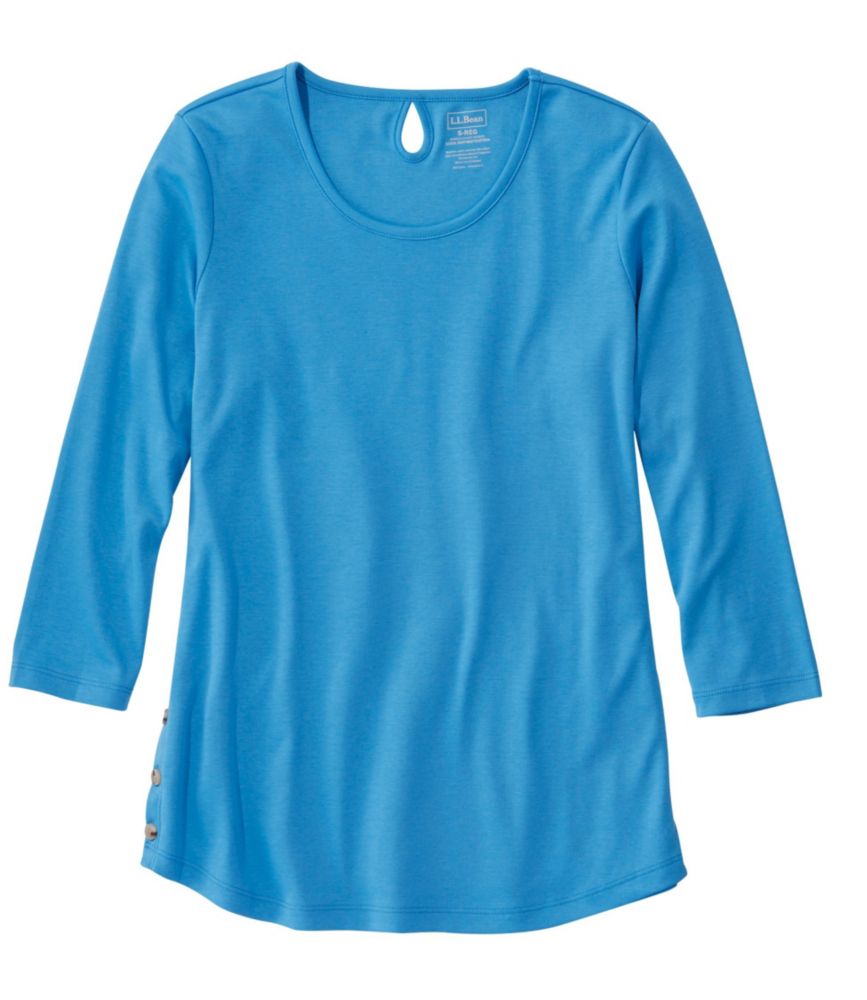 Paloma Tunic, 3/4 Sleeve, Wildflower Red main image 1