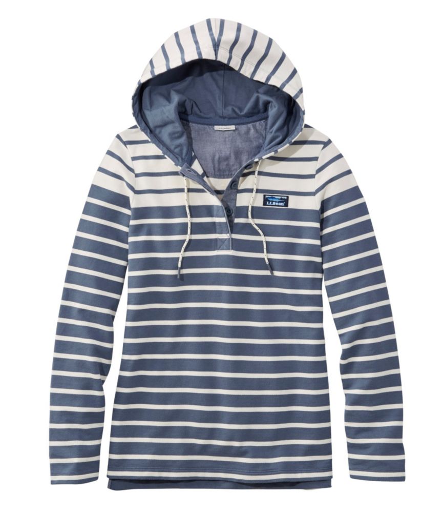 ll bean soft cotton rugby hoodie