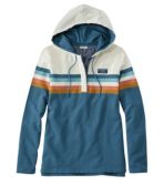 Women's Soft Cotton Rugby, Hoodie Pullover Stripe