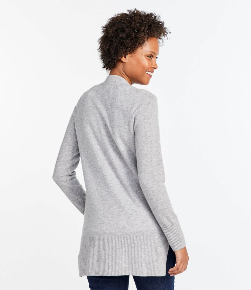 gray cardigan