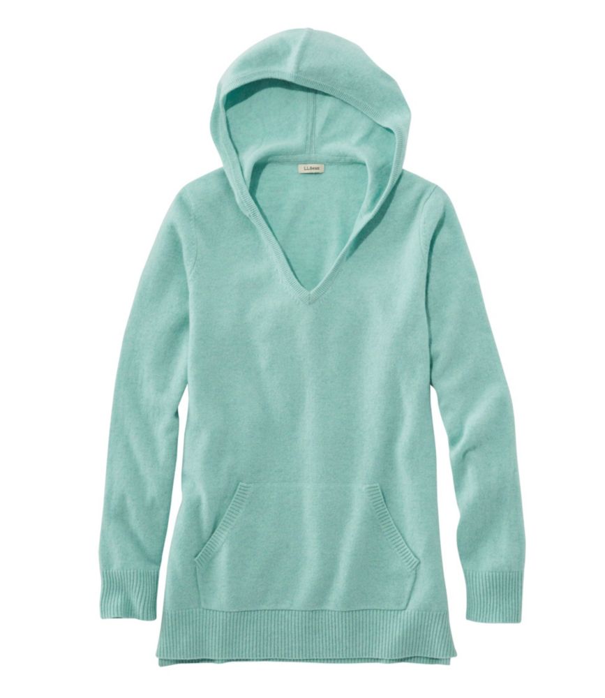 cashmere pullover hoodie women's