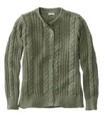 Women's Rope-Stitch Shaker Sweater, Button-Front Cardigan