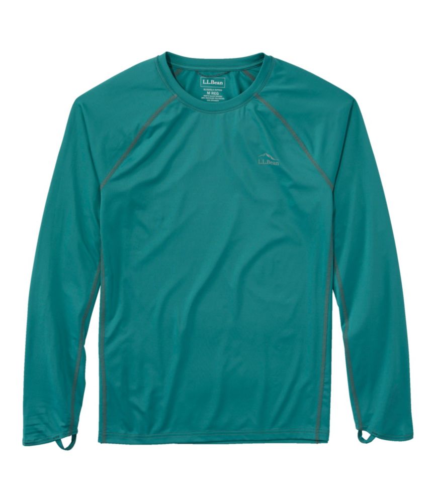 Men's Swift River Cooling Rash Guard, Blue-Green, small image number 1