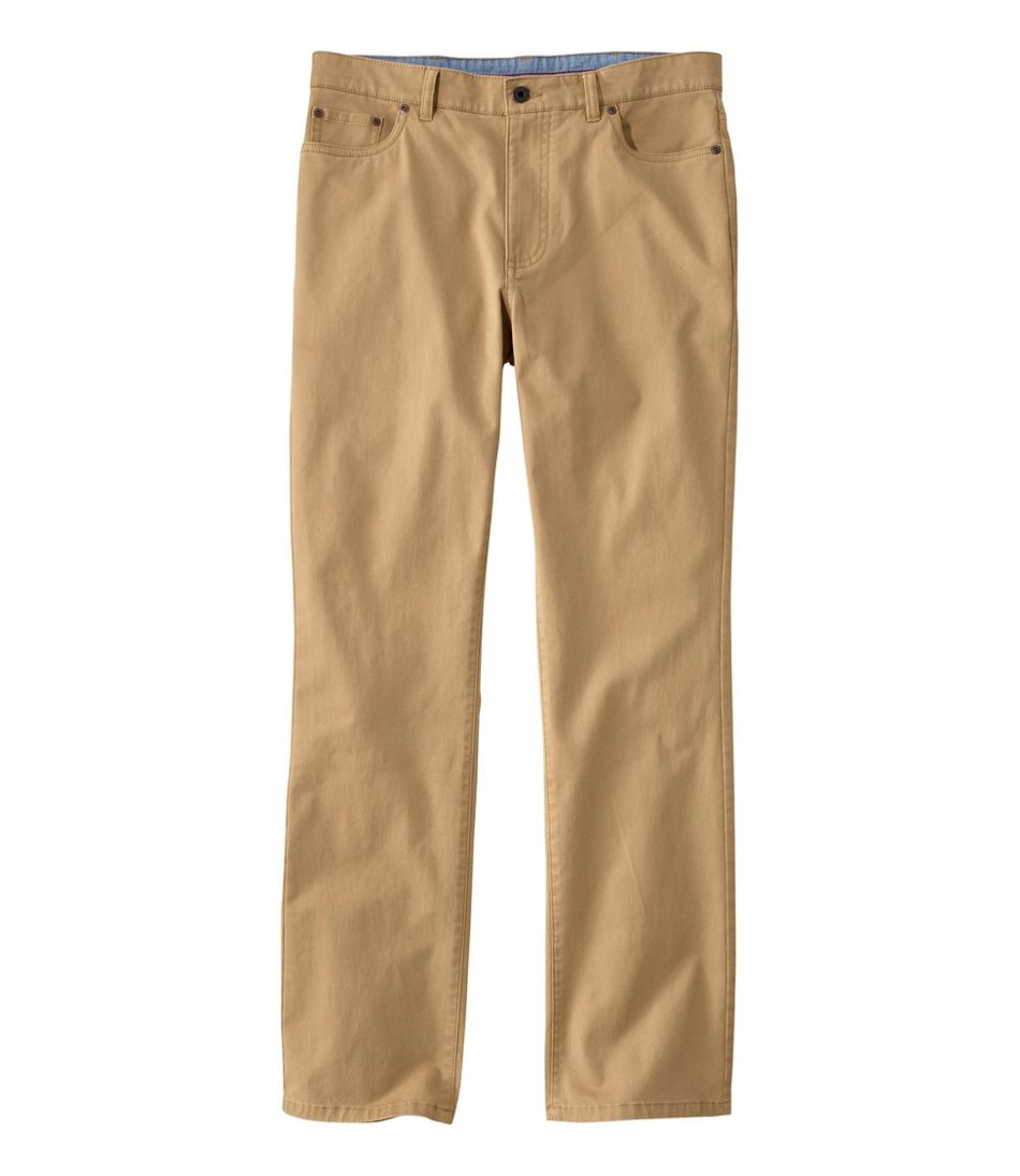 Men's Lakewashed Five-Pocket Stretch Khakis, Standard Fit | Pants at L ...