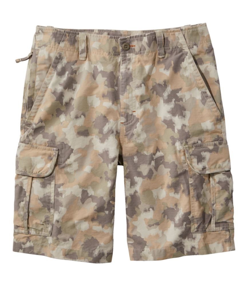 camo print cargo shorts