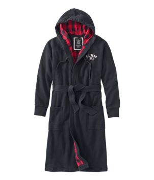 Men's Rugby Robe, Flannel-Lined, Hooded