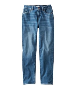 Women's Signature Organic Denim Boyfriend Jeans, Low-Rise Straight-Leg