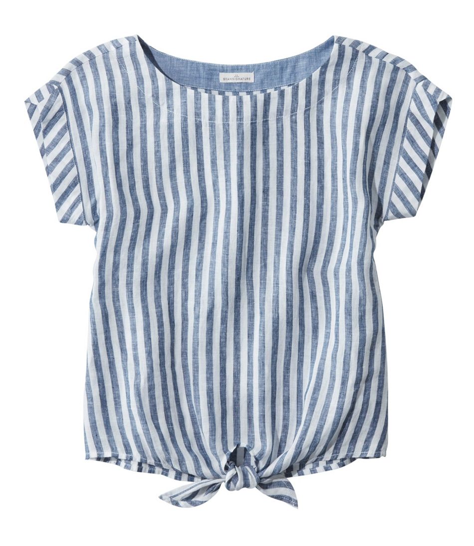 Women's Signature Short-Sleeve Linen Top | Shirts & Tops at L.L.Bean