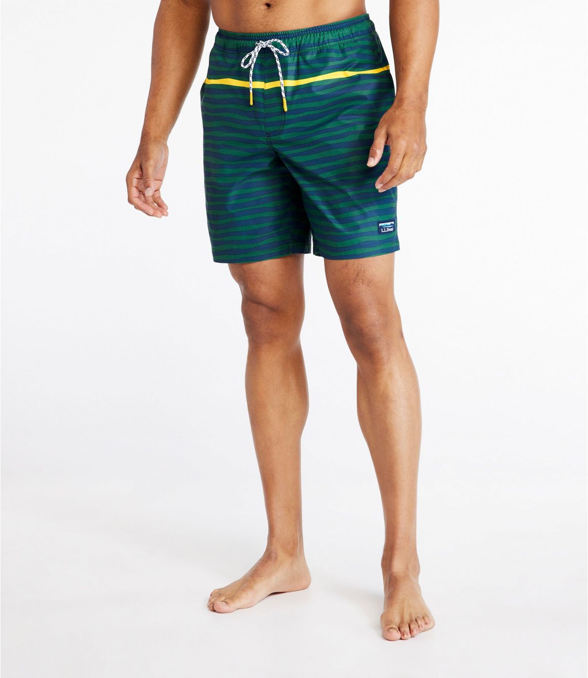 Men's Vacationland Stretch Swim Trunks, 8", Print at L.L. Bean