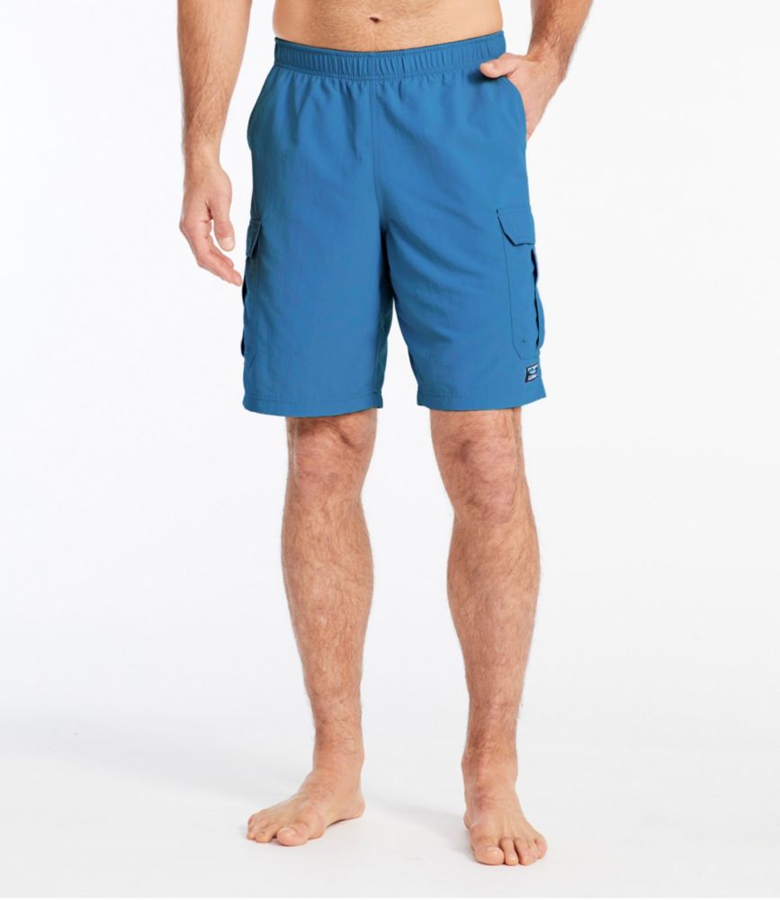 Men's Classic Supplex Sport Shorts, Cargo, 10", Blue-Green, small image number 2