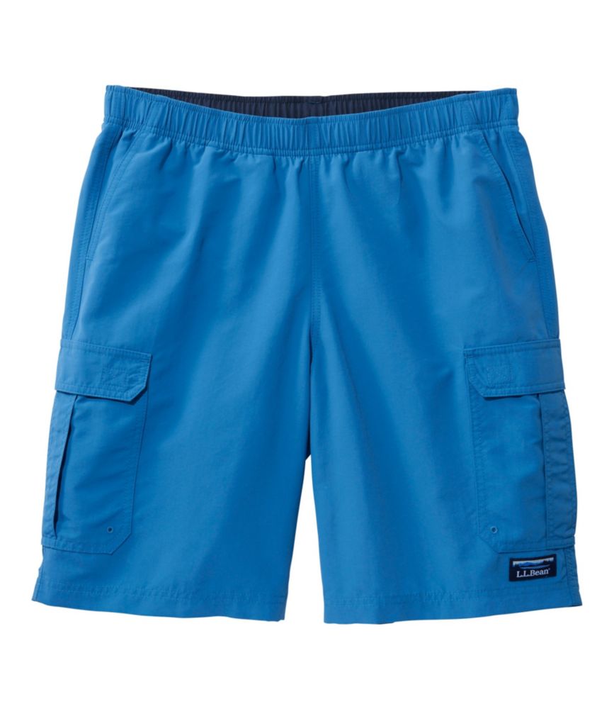 Men's Classic Supplex Sport Shorts, Cargo, 10", Blue Water, small image number 1