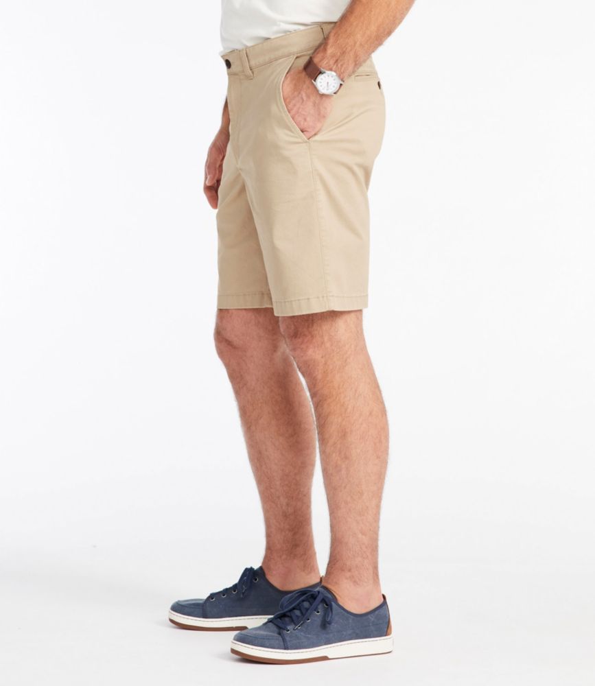 Men's Lakewashed® Stretch Khaki Shorts, 9", Faded Redwood, small image number 4