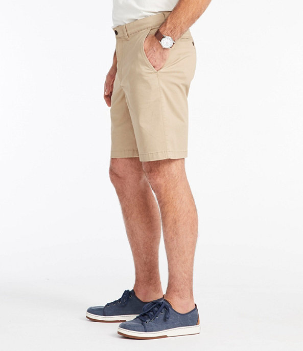 Men's Lakewashed Stretch Khaki Shorts, Khaki, largeimage number 3