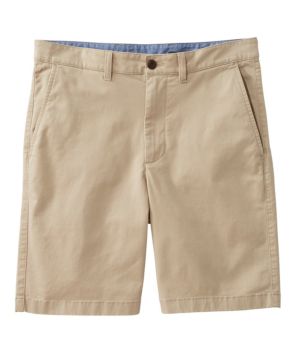 Men's Lakewashed Stretch Khaki Shorts, 9"