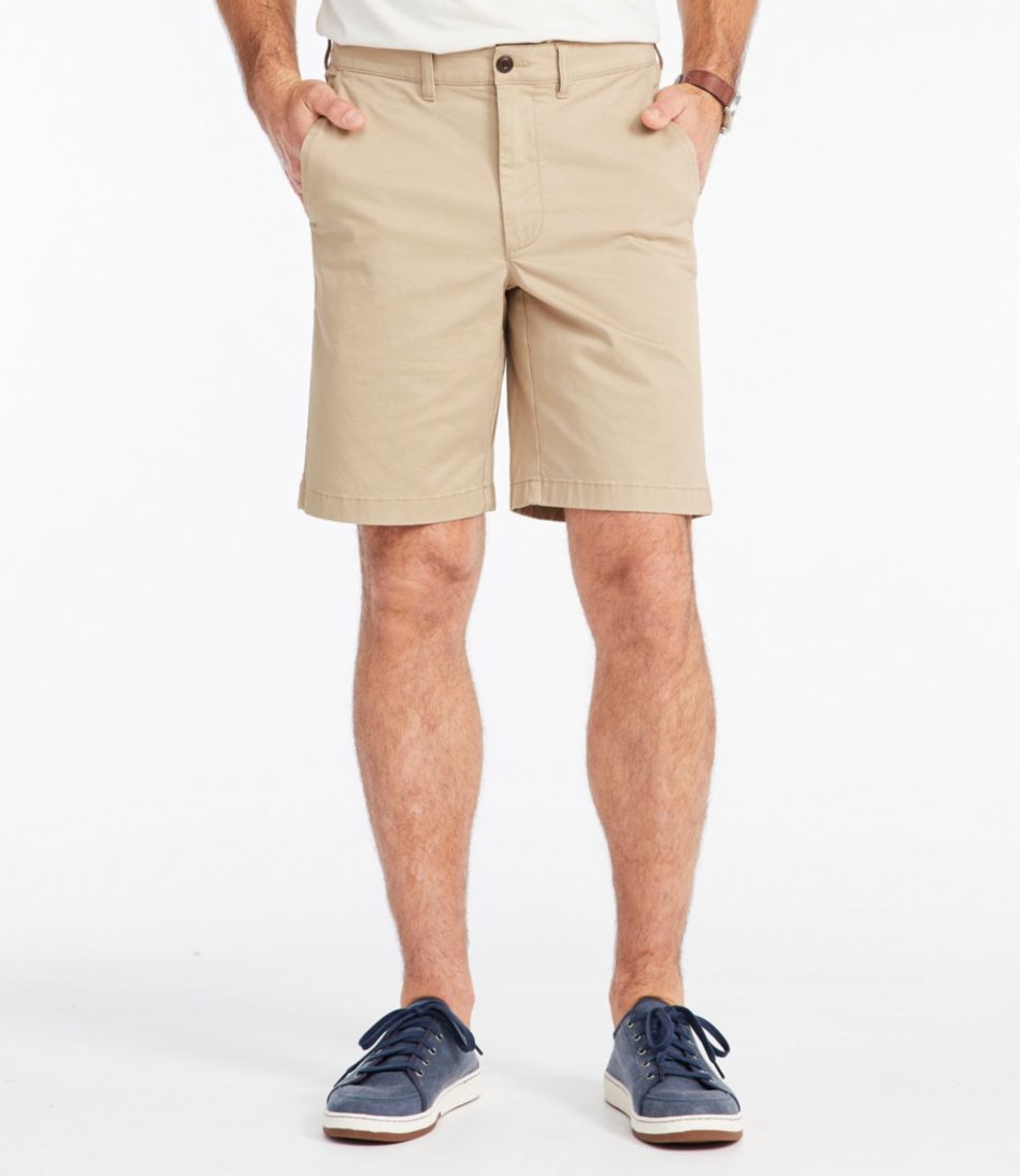 Men's Lakewashed Stretch Khaki Shorts, Pull-On, 8