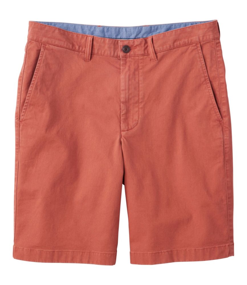 Men's Lakewashed® Stretch Khaki Shorts, 9", Faded Redwood, small image number 1