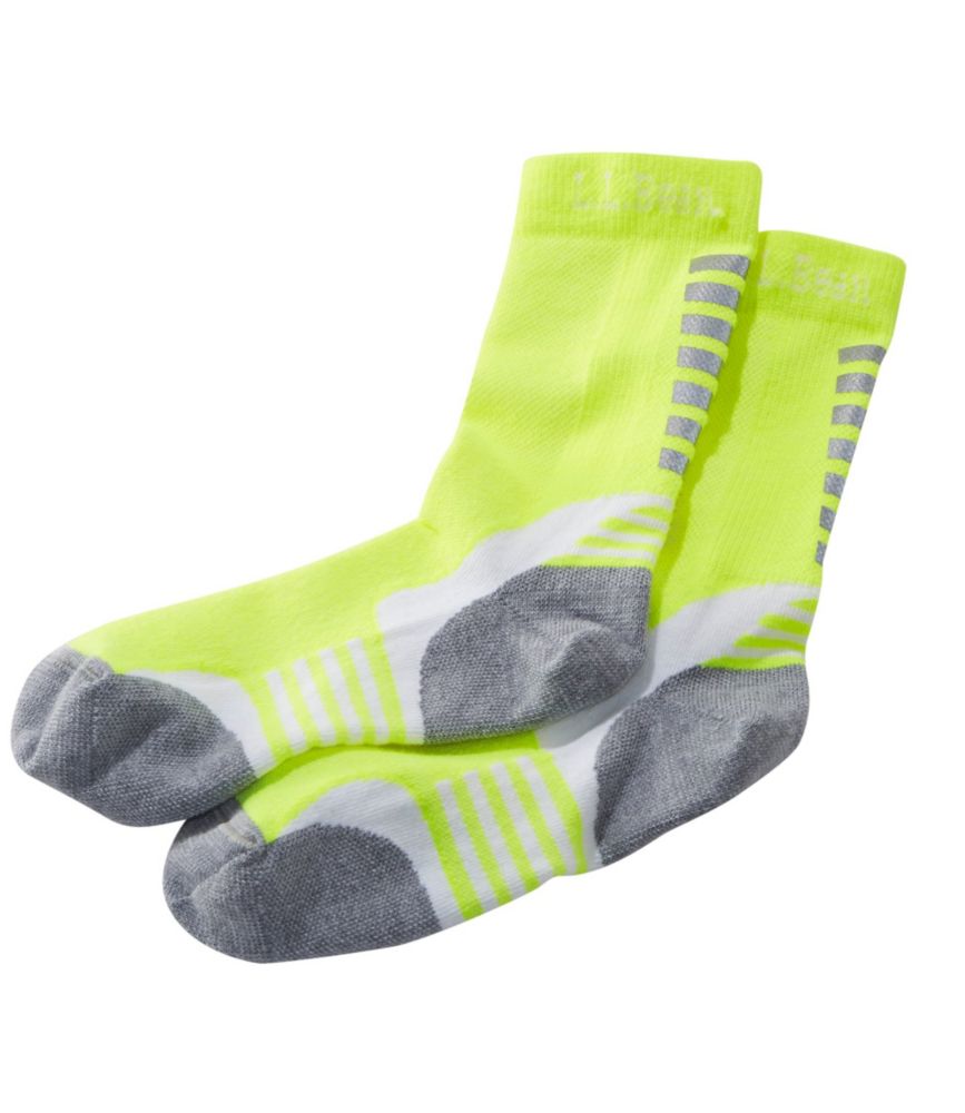 Kids' CoolMax Nano Glide Reflective Crew Socks at L.L.Bean