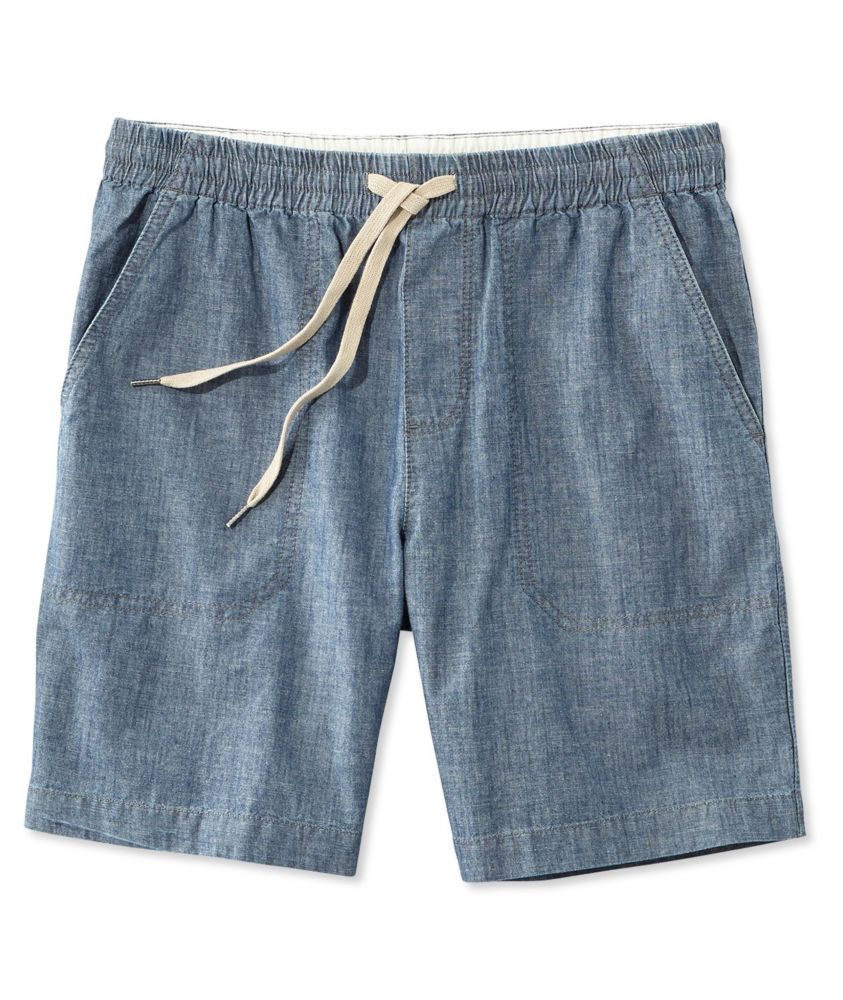 mens drawstring jean shorts
