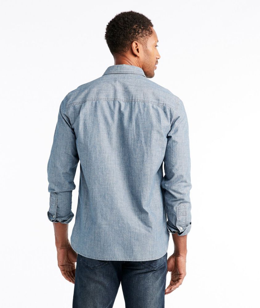 slim fit chambray shirt