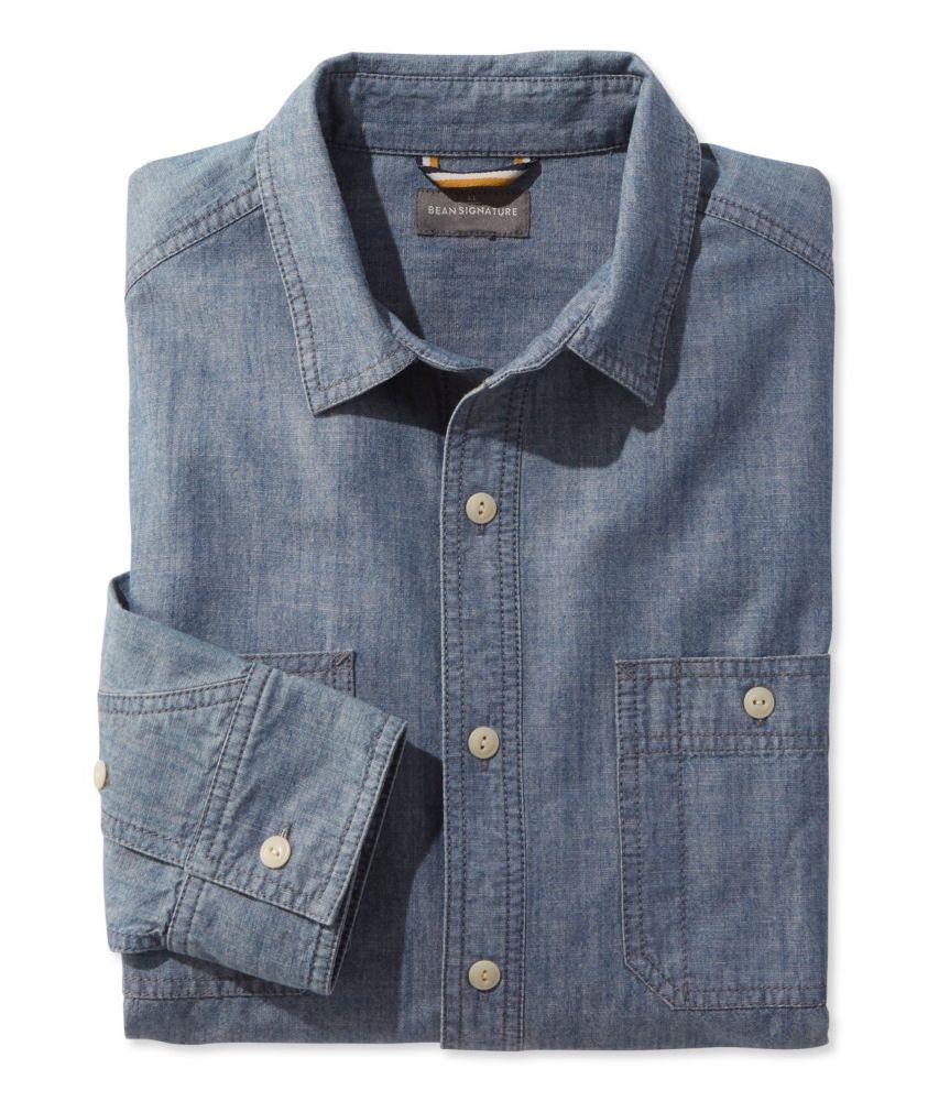 slim fit chambray shirt