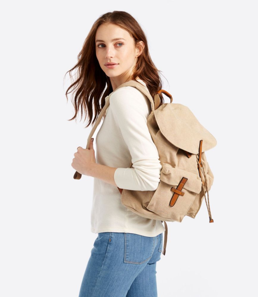 ll bean canvas backpack