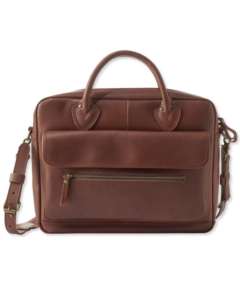 ll bean leather briefcase