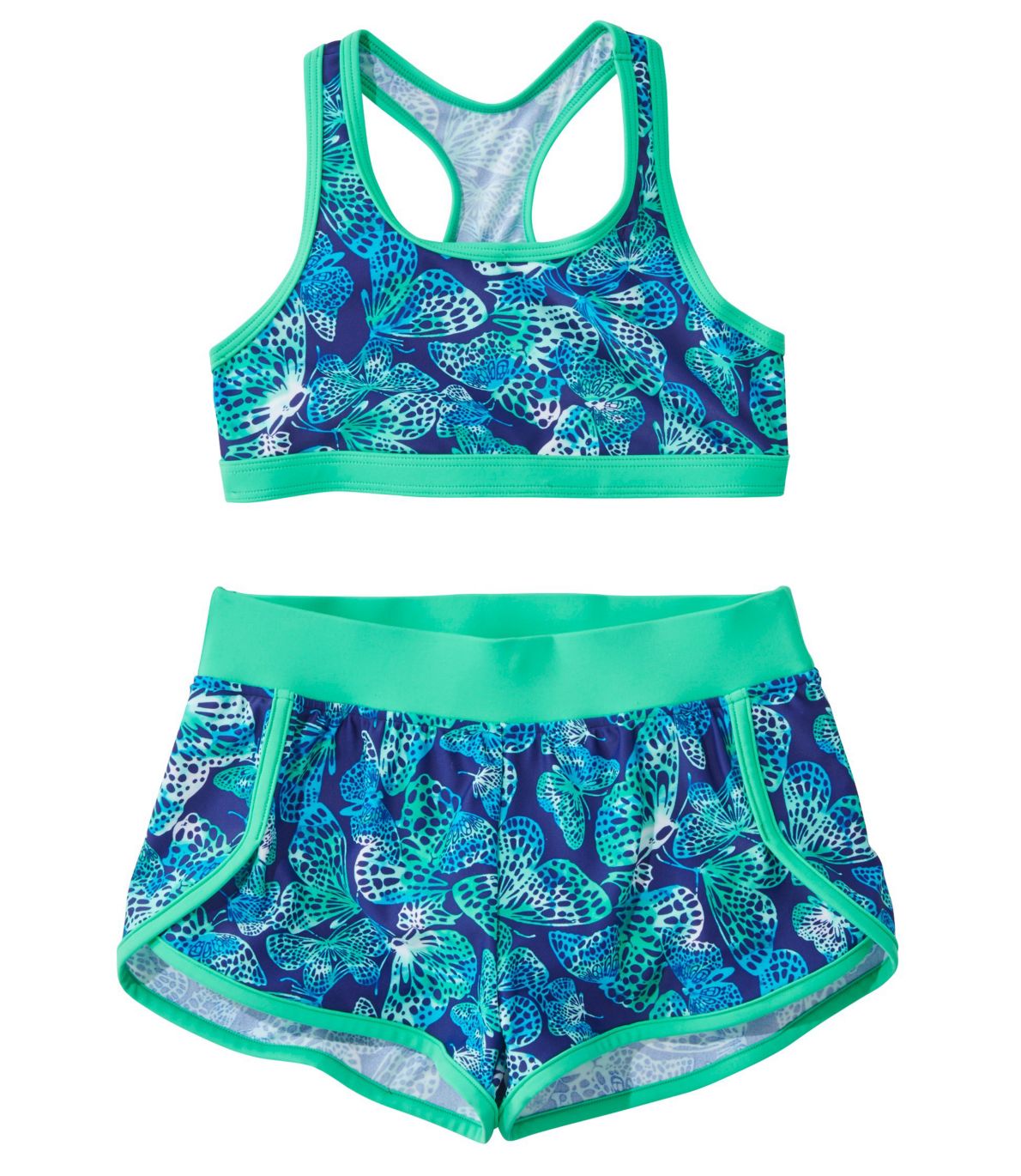 Girls' BeanSport Short Set Swimsuit, Print
