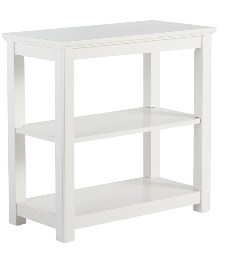 Painted Farmhouse Two-Shelf Console, Paperwhite, small image number 1