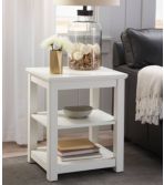 Painted Farmhouse Two Shelf End Table