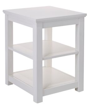 Painted Farmhouse Two Shelf End Table