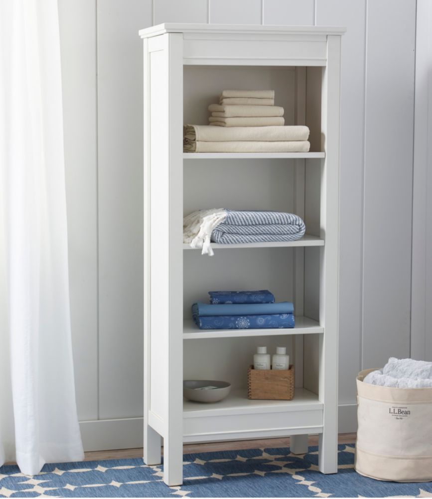 Painted Farmhouse Four-Shelf Bookcase