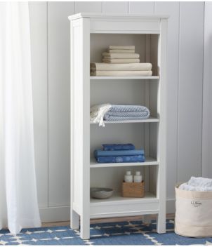 Painted Farmhouse Four-Shelf Bookcase