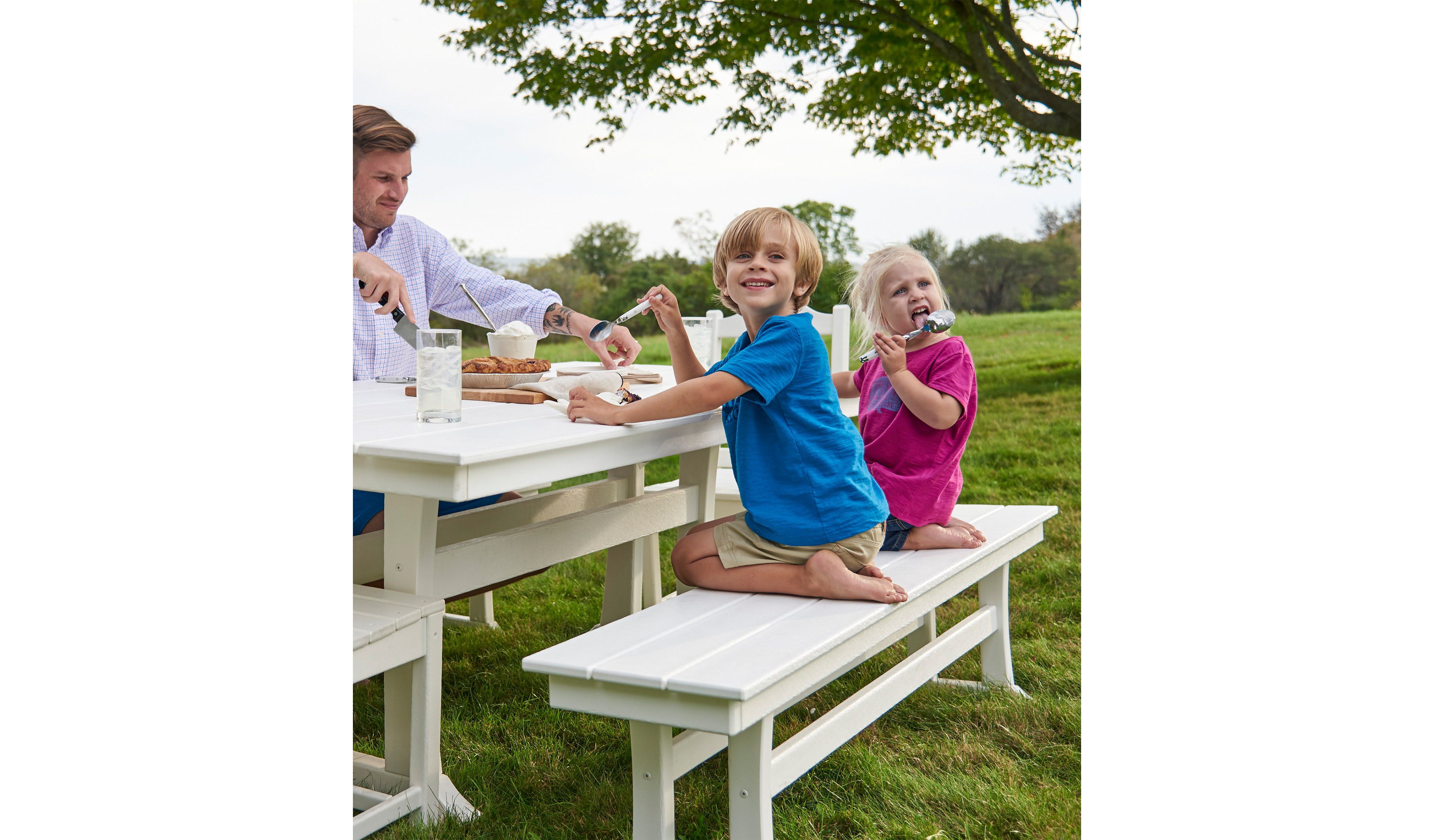 All-Weather Farmhouse Bench