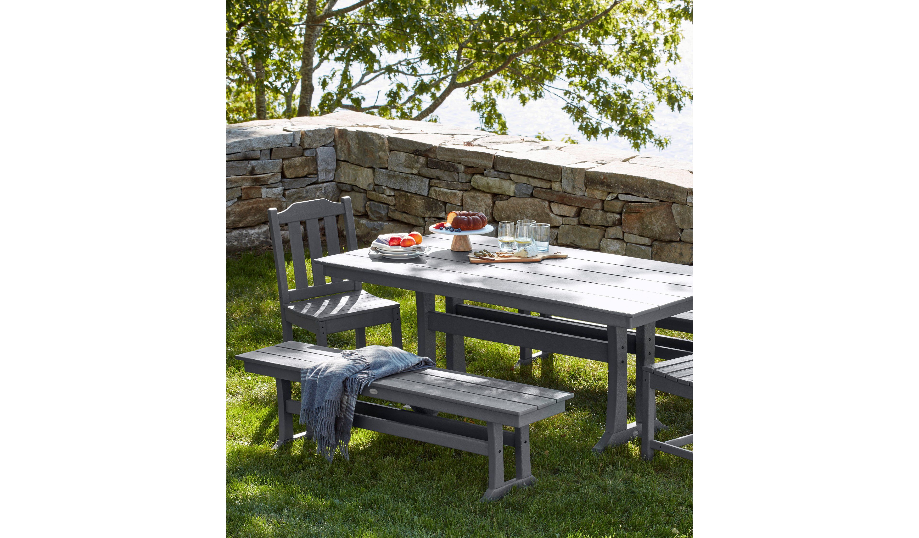 All-Weather Farmhouse Bench