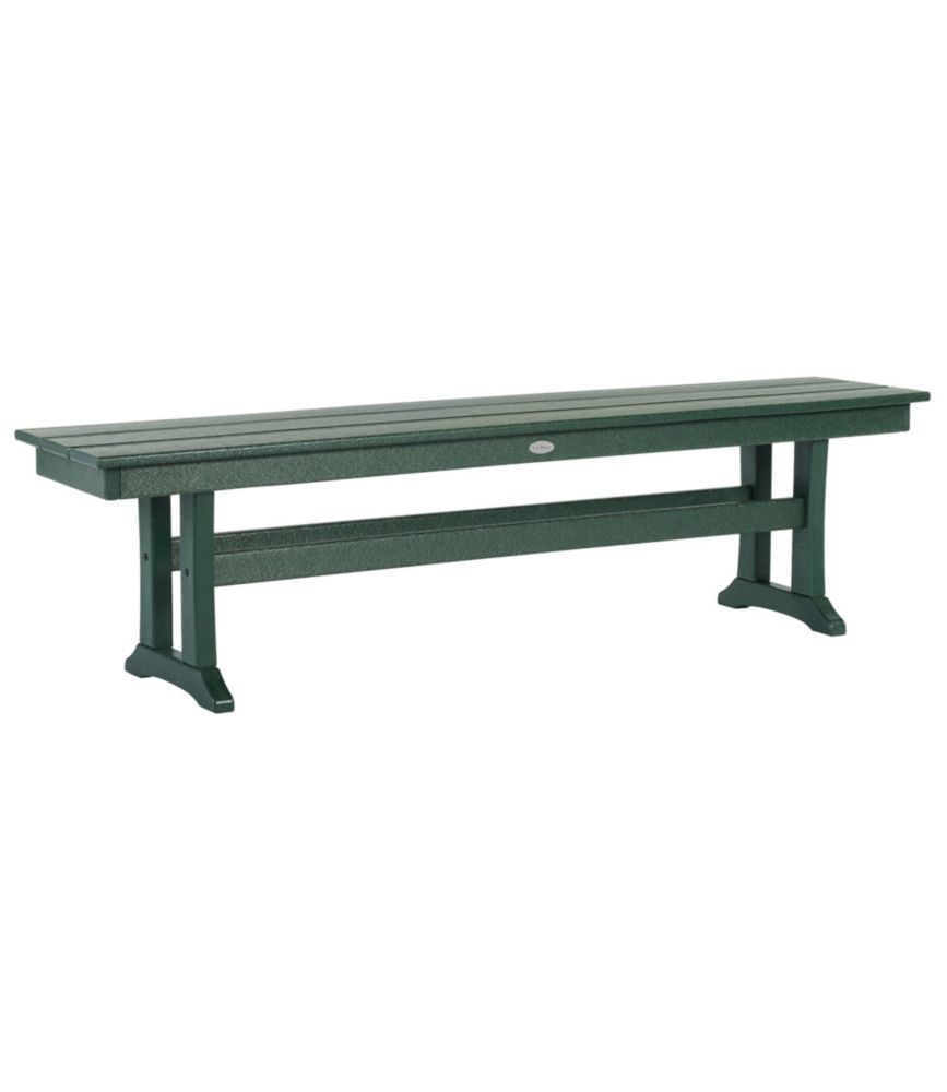 All-Weather Farmhouse Bench, Green, small image number 1