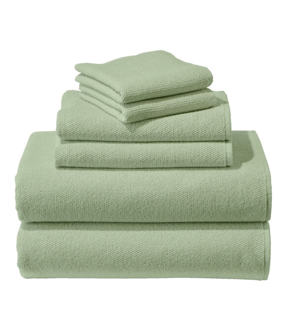 Organic Textured Cotton Towel Set Antique Pine | L.L.Bean