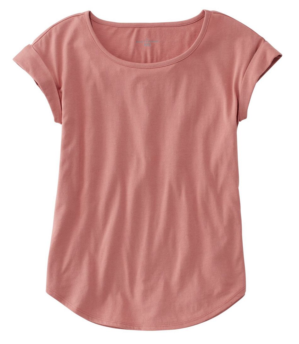 LIQQY Womens Super Comfort Modal Cotton Scoop Neck Short Sleeve T-Shirt