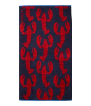 Seaside Beach Towel, Lobsters