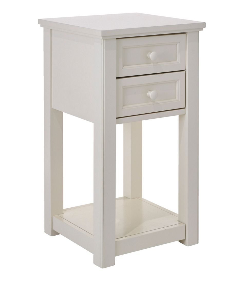Painted Farmhouse Two-Drawer Side Table