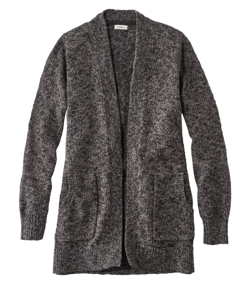 Women's Cotton Ragg Sweater, Open Cardigan