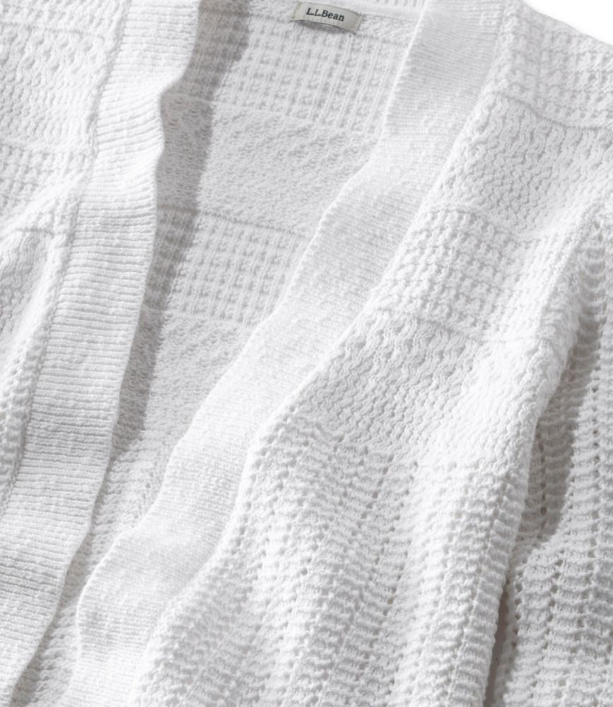 pointelle stitch cardigan