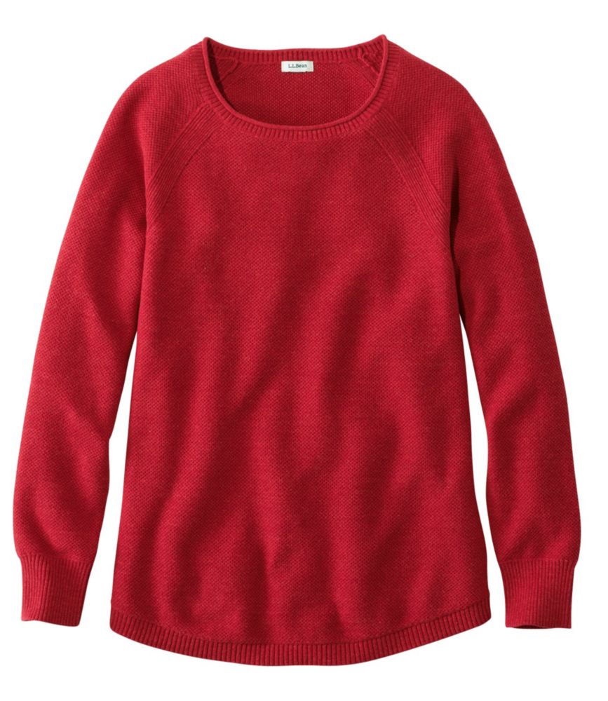 Women's Textured Cotton Sweater, LongSleeve Sweaters at L.L.Bean