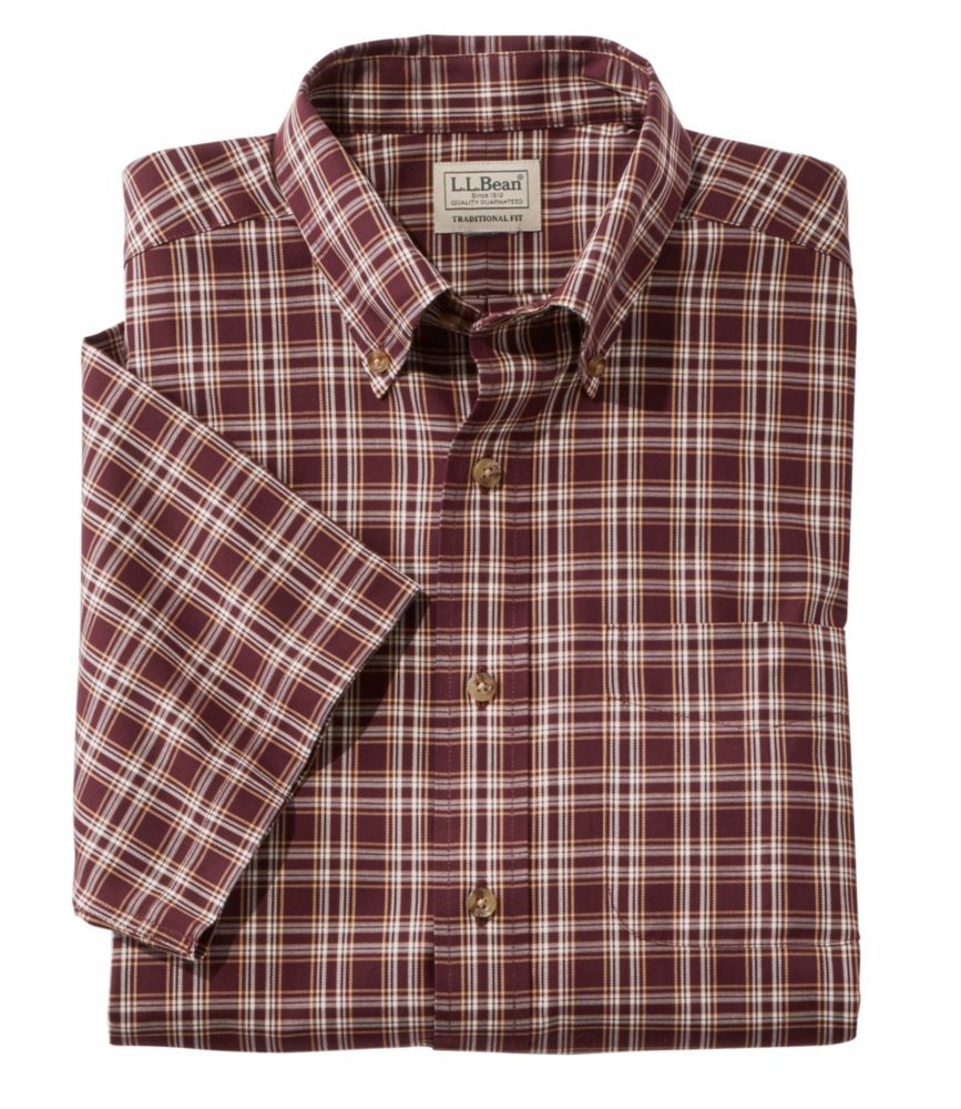 ll bean short sleeve dress shirts