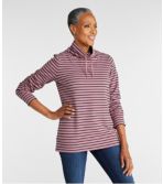 Women's Ultrasoft Sweats Funnelneck Pullover, Stripe